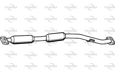  P9032 FENNO Средний глушитель выхлопных газов