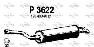  P3622 FENNO Глушитель выхлопных газов конечный