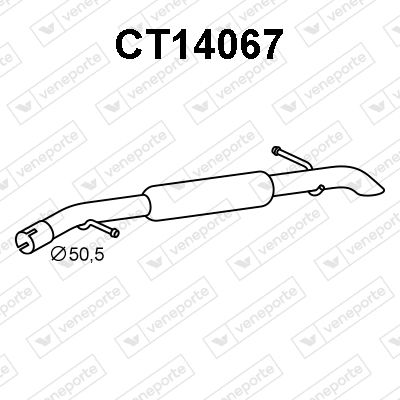  CT14067 VENEPORTE Глушитель выхлопных газов конечный