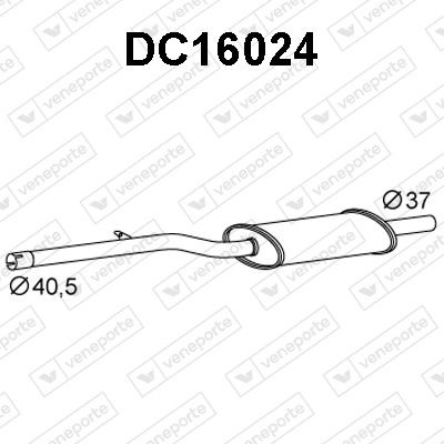  DC16024 VENEPORTE Предглушитель выхлопных газов