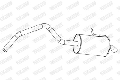  24311 WALKER Глушитель выхлопных газов конечный