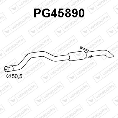  PG45890 VENEPORTE Глушитель выхлопных газов конечный