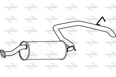  P72142 FENNO Средний глушитель выхлопных газов