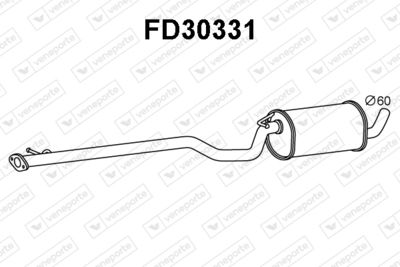  FD30331 VENEPORTE Средний глушитель выхлопных газов