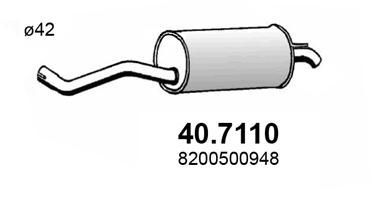  407110 ASSO Глушитель выхлопных газов конечный