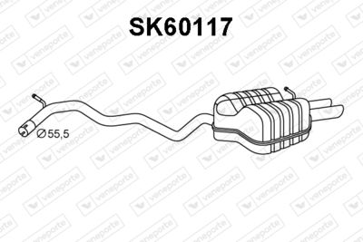  SK60117 VENEPORTE Глушитель выхлопных газов конечный