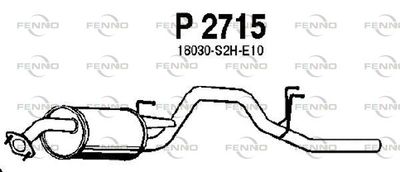  P2715 FENNO Глушитель выхлопных газов конечный