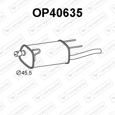  OP40635 VENEPORTE Глушитель выхлопных газов конечный