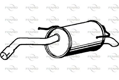  P4277 FENNO Глушитель выхлопных газов конечный