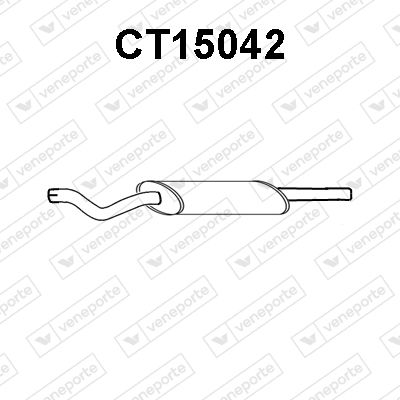  CT15042 VENEPORTE Предглушитель выхлопных газов