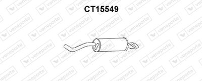  CT15549 VENEPORTE Глушитель выхлопных газов конечный