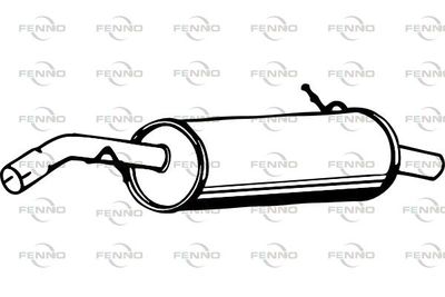  P46002 FENNO Глушитель выхлопных газов конечный