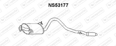  NS53177 VENEPORTE Глушитель выхлопных газов конечный