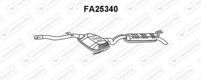  FA25340 VENEPORTE Глушитель выхлопных газов конечный