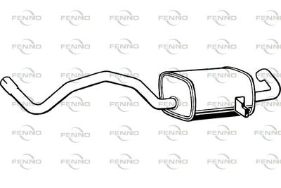  P49010 FENNO Глушитель выхлопных газов конечный