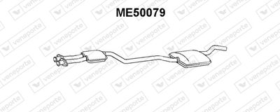  ME50079 VENEPORTE Средний глушитель выхлопных газов