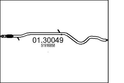  0130049 MTS Предглушитель выхлопных газов