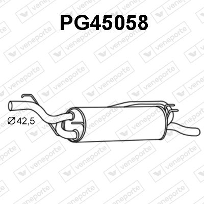  PG45058 VENEPORTE Глушитель выхлопных газов конечный