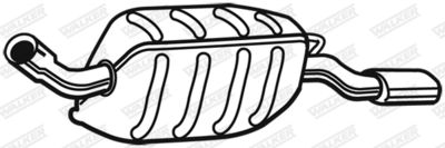  17331 WALKER Глушитель выхлопных газов конечный