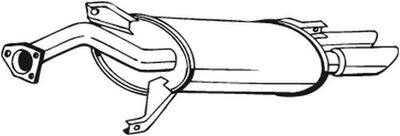  177243 BOSAL Глушитель выхлопных газов конечный