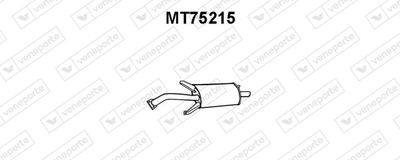  MT75215 VENEPORTE Глушитель выхлопных газов конечный