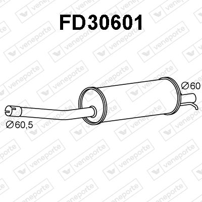  FD30601 VENEPORTE Глушитель выхлопных газов конечный