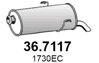  367117 ASSO Глушитель выхлопных газов конечный