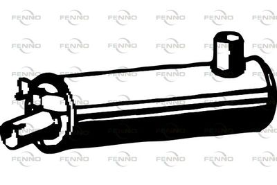  P7646 FENNO Средний глушитель выхлопных газов