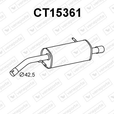  CT15361 VENEPORTE Глушитель выхлопных газов конечный