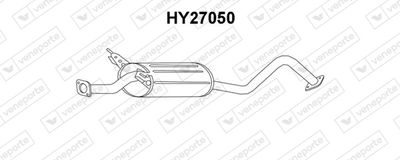  HY27050 VENEPORTE Глушитель выхлопных газов конечный