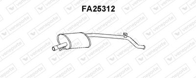  FA25312 VENEPORTE Глушитель выхлопных газов конечный