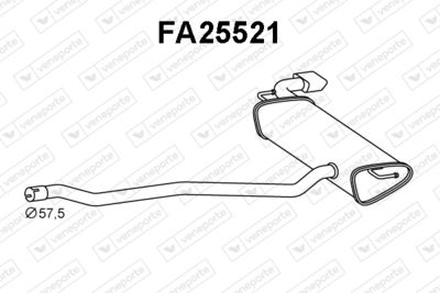  FA25521 VENEPORTE Глушитель выхлопных газов конечный