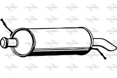  P1821 FENNO Глушитель выхлопных газов конечный