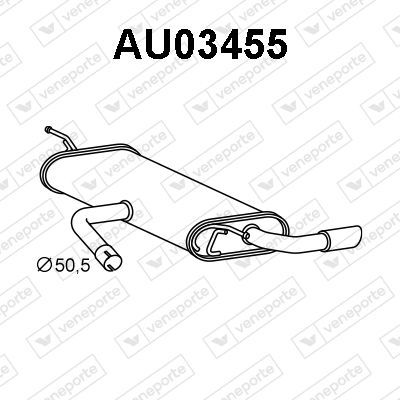  AU03455 VENEPORTE Глушитель выхлопных газов конечный