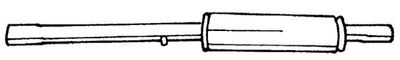  12406 SIGAM Средний глушитель выхлопных газов