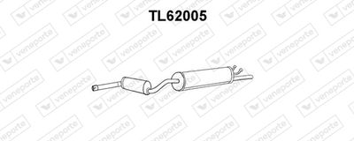  TL62005 VENEPORTE Глушитель выхлопных газов конечный