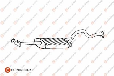  E12894P EUROREPAR Глушитель выхлопных газов конечный