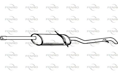  P3686 FENNO Глушитель выхлопных газов конечный