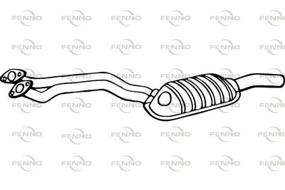  P1458 FENNO Предглушитель выхлопных газов