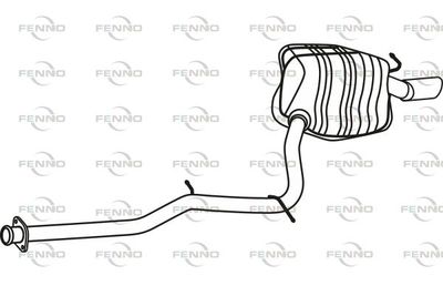  P36042 FENNO Глушитель выхлопных газов конечный