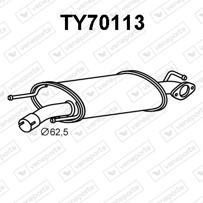  TY70113 VENEPORTE Предглушитель выхлопных газов