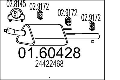  0160428 MTS Глушитель выхлопных газов конечный