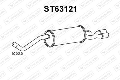  ST63121 VENEPORTE Глушитель выхлопных газов конечный