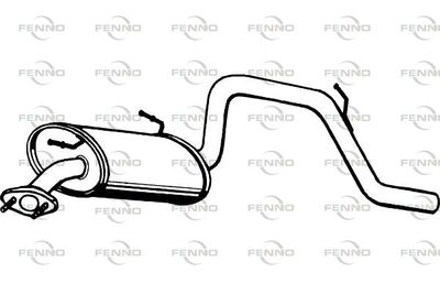  P6254 FENNO Глушитель выхлопных газов конечный