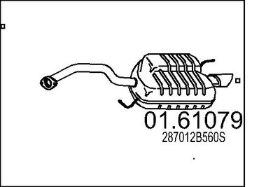  0161079 MTS Глушитель выхлопных газов конечный