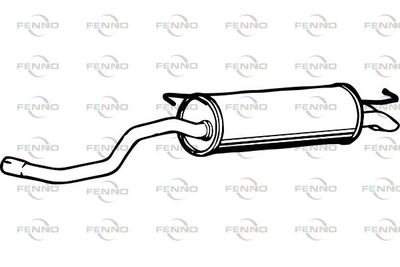  P1251 FENNO Глушитель выхлопных газов конечный