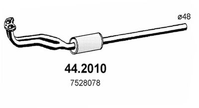  442010 ASSO Предглушитель выхлопных газов