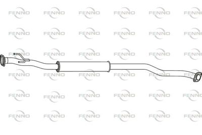  P41029 FENNO Средний глушитель выхлопных газов