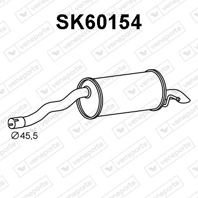  SK60154 VENEPORTE Глушитель выхлопных газов конечный