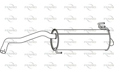  P29062 FENNO Глушитель выхлопных газов конечный